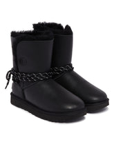 Black Classic Bailey Tie Leather Boots - Women's shoes | PLP | Antonia