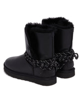 Black Classic Bailey Tie Leather Boots | PDP | Antonia