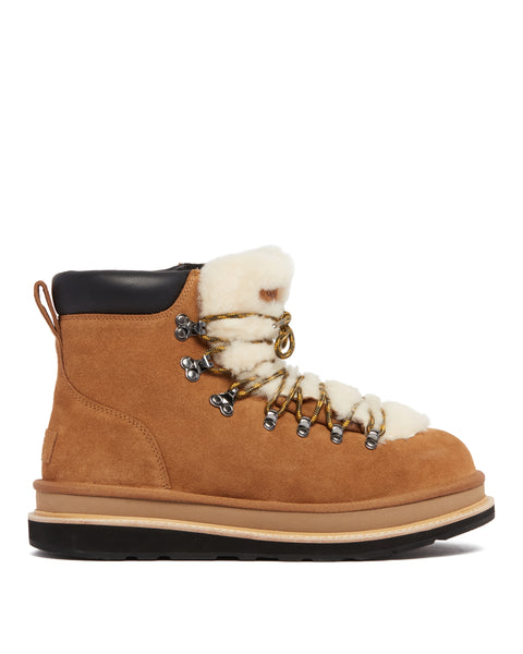 UGG X Sacai Beige Leather Hiker Boots | UGG - Antonia
