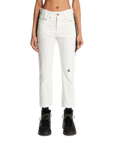 White Cropped Jeans with Embellishments - Women's clothing | PLP | Antonia