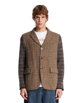 Beige Checked Patchwork Blazer - UNDERCOVER | PLP | Antonia