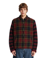 Red Patchwork-Sleeve Coat - Men's jackets | PLP | Antonia