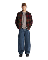 Red Patchwork-Sleeve Coat - Men's jackets | PLP | Antonia