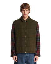 Green Patchwork-Sleeve Coat - Men's jackets | PLP | Antonia