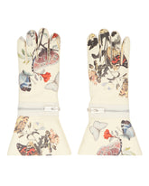 White Floral Leather Gloves | PDP | Antonia
