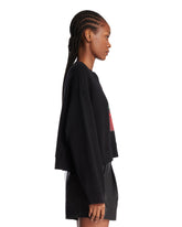 Black Printed Sweatshirt | PDP | Antonia