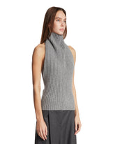 Gray High-Neck Top | PDP | Antonia