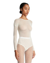 White RHW Mesh Bodysuit | PDP | Antonia