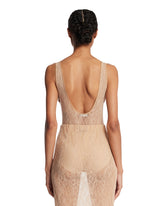 Beige Lace Tank Bodysuit | PDP | Antonia