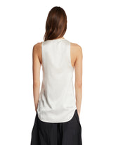 White Silk Top | PDP | Antonia