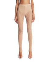 Beige Lace Stirrup Leggings - WARDROBE NYC WOMEN | PLP | Antonia