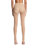 Leggings Con Staffa In Pizzo Beige | PDP | Antonia