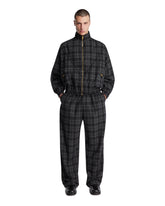 Gray Wool Checkered Bomber Jacket - Men's jackets | PLP | Antonia