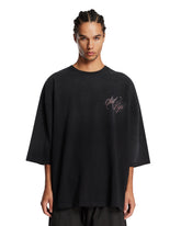 Black Sad Papi Cotton T-Shirt - WILLY CHAVARRIA MEN | PLP | Antonia