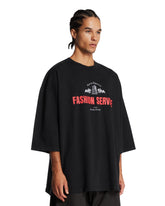 Black Fashion Service Cotton T-Shirt | PDP | Antonia