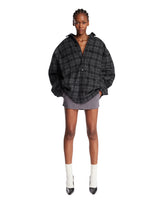 Overshirt In Lana A Quadri Grigia - WILLY CHAVARRIA WOMEN | PLP | Antonia