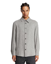 Gray Cashmere and Silk Shirt | PDP | Antonia