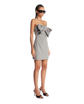 Gray Bow Mini Dress | PDP | Antonia