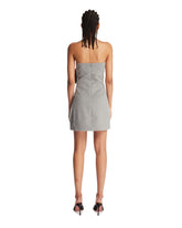 Gray Bow Mini Dress | PDP | Antonia