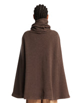 Brown Wool Shawl Collar Sweater | PDP | Antonia