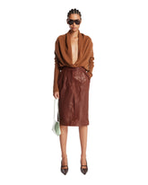 Brown V-Neck Sweater - WELCOME PROMO ROW | PLP | Antonia