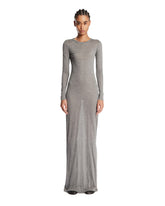 Gray Fitted Long Dress - 7 FOR ALL MANKIND WOMEN | PLP | Antonia