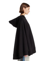 Felpa Oversize Con Zip Nera | PDP | Antonia