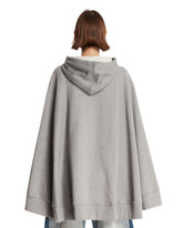 7 For All Mankind Gray Zip Oversized Sweatshirt | PDP | Antonia