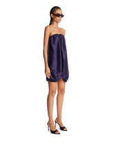 Purple Satin Mini Dress | PDP | Antonia