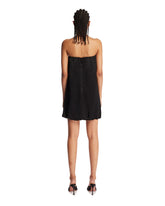 Black Satin Mini Dress | PDP | Antonia