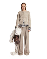 Beige Cable-Knit Cardigan - ACNE STUDIOS | PLP | Antonia