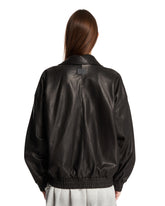 Giacca Bomber In Pelle Nera | PDP | Antonia