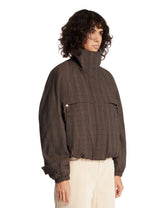 Brown Wool Bomber Jacket | PDP | Antonia