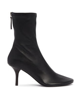 Black Leather Ankle Boots | PDP | Antonia