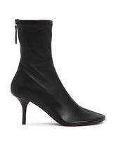 Black Leather Ankle Boots | PDP | Antonia