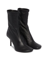 Black Leather Ankle Boots | PDP | Antonia
