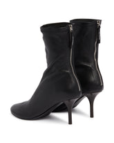 Black Leather Ankle Boots | PDP | Antonia