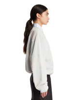 Gray Striped Cotton Sweatshirt | PDP | Antonia