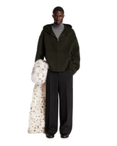 Green Cashmere Hooded Jacket | PDP | Antonia