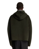 Green Cashmere Hooded Jacket | PDP | Antonia