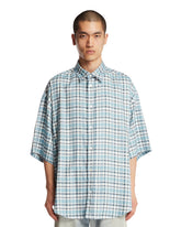 Blue Checked Button-Up Shirt | PDP | Antonia