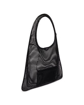 Black One Piece Hobo Mesh Bag | PDP | Antonia