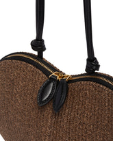 Brown Paper Straw Le Coeur Bag | PDP | Antonia