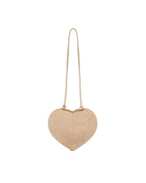 Beige Suede Le Coeur Bag | PDP | Antonia