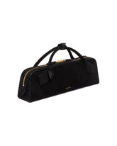Black Suede Le Teckel Clutch | PDP | Antonia