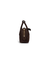 Brown Le Teckel Suede Clutch | PDP | Antonia