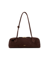 Alaia Brown Nubuck Medium Le Teckel Bag | PDP | Antonia