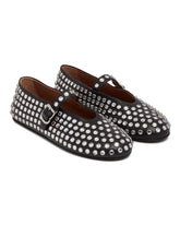 Black Flat Rhinestone Ballerinas | PDP | Antonia