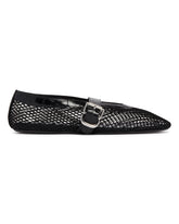 Black Mesh Flat Ballerinas | PDP | Antonia
