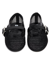 Black Mesh Flat Ballerinas | PDP | Antonia